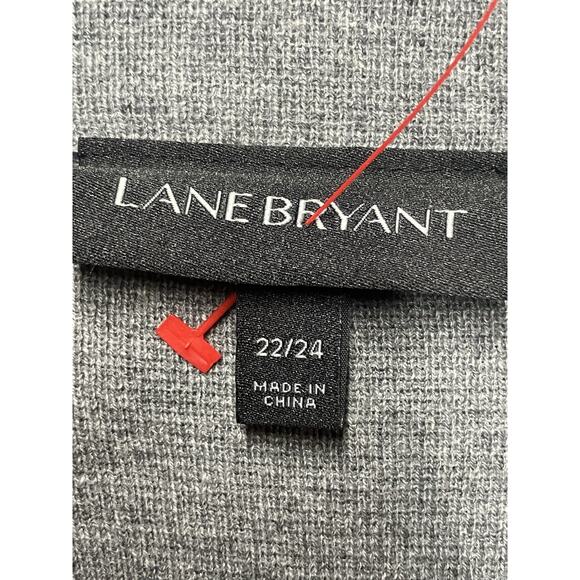 Lane Bryant Swing Cardigan Woman’s 22/24 Grey Open Front Lightweight Tunic Chic - Picture 4 of 9